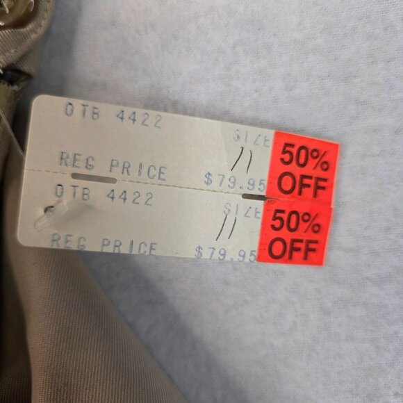 Silk Pants Size 11 Lined Beige by Always Evolution Vintage Deadstock New - Picture 9 of 12